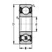 6201-2RSR  Ložisko kuličkové jednořadé s těsněním na obou stranách,  12x 32x10