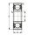 6202-2ZR Ložisko kuličkové jednořadé s kryty na obou stranách,  15x 35x11