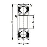 6202-2RSR Ložisko kuličkové jednořadé s těsněním na obou stranách,  15x 35x11