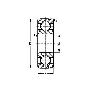 6010 N /ZKL Ložisko kuličkové jednořadé s drážkou pro pojistku,  50x 80x16