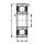 6304-2RSR C3 Ložisko kuličkové jednořadé s těsněním na obou stranách,  20x 52x15