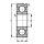 6304 A N Ložisko kuličkové jednořadé s drážkou pro pojistku,  20x 52x15