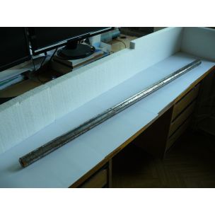 Tyč kruhová 36,70 - 1.3505 zbytek dlouhý 1150+50 Zbytek kruhové tyče 36,7 x 1150+50 mm z ložiskové oceli 1.3505 (100Cr6+AC) podobné 14 109 dle ČSN, povrch h11 loupaný
