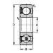 608 ZR P6 Ložisko kuličkové jednořadé s krytem z jedné strany,   8x 22x7