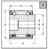 VLM 003 (MCD) Ložisko kuličkové dvouřadé speciální,   8,3x 42x35/28,4 (2RSR TNH R15-35)
