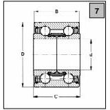 VLM 010 (MCD 004) Ložisko kuličkové dvouřadé speciální,  20x 42x30/29 (2RSR R15-35 bez klece)