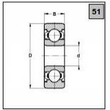VLM 095 Ložisko kuličkové jednořadé speciální,   8x 26x 7 (2ZR)