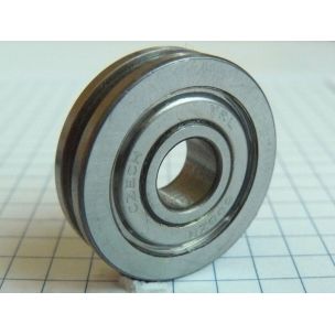 VLM 417 Ložisko kuličkové jednořadé speciální,   8x 25,8x 7 zápich V 90°x1,4 (2RZTNH)