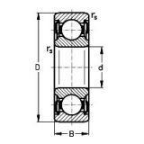 6203-2RSR C3 Ložisko kuličkové jednořadé s těsněním na obou stranách,  17x 40x12